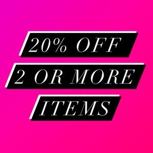 20% off 2 or more items